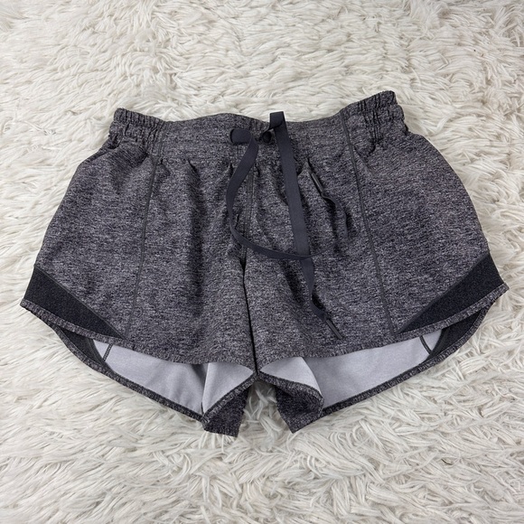 Lululemon Hotty Hot Short (4") Heathered Black - Picture 1 of 5